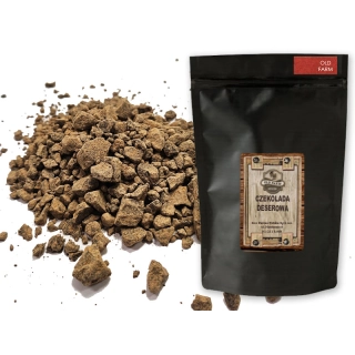 CZEKOLADA DESEROWA 55 % DO ROZPUSZCZANIA 500 g NIEREGULARNE KAWAŁKI CIETE Z BLOKU